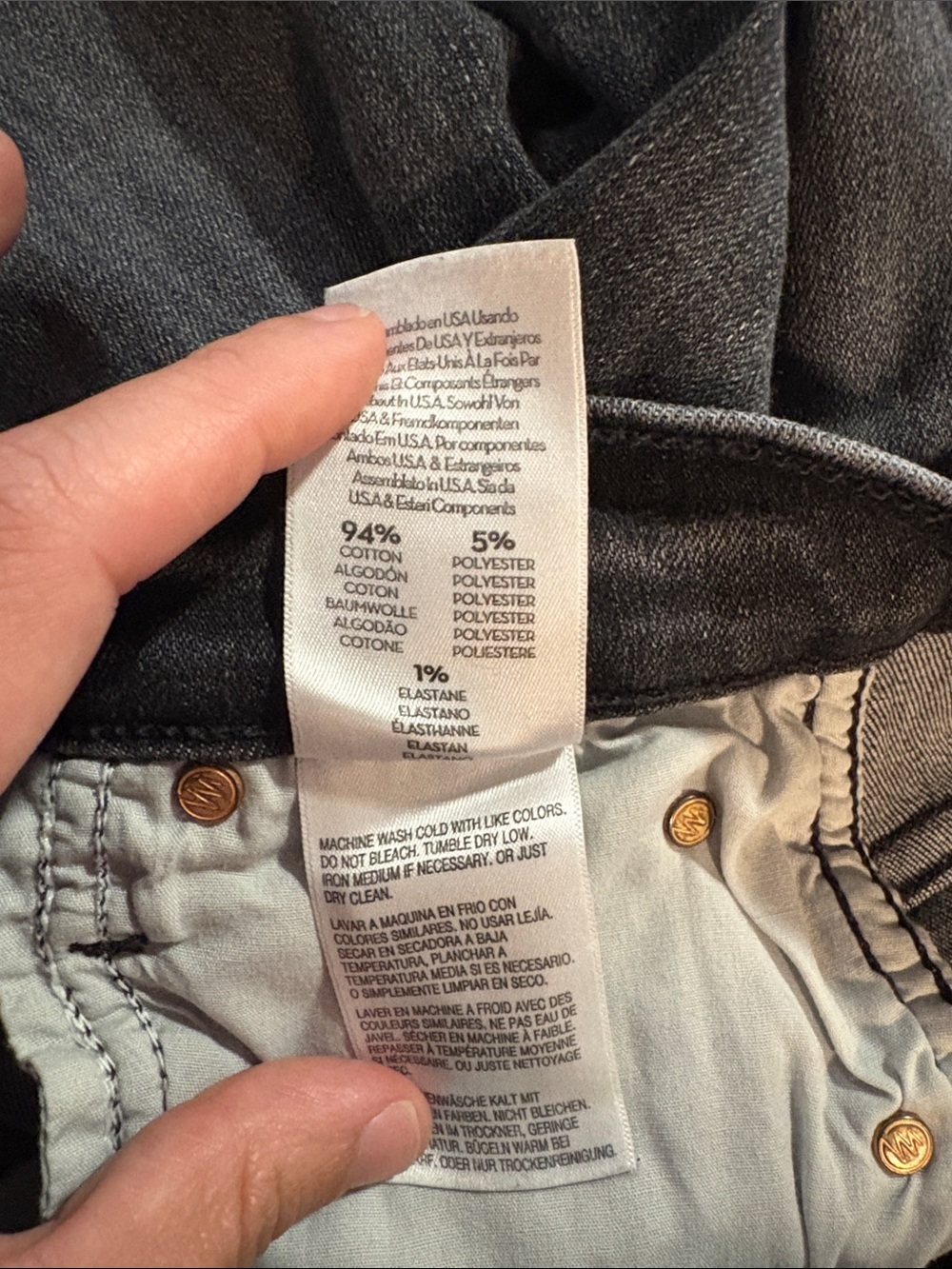 MOTHER High Waisted Smokin Double Heel Jeans in Smoking Section SZ 25 EUC - Picture 8 of 9